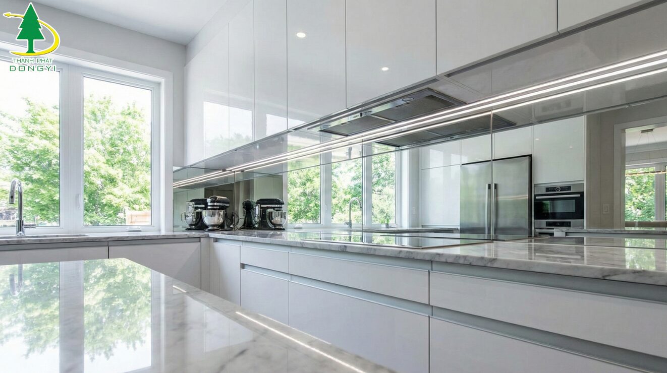 Cán màng PET bóng gương